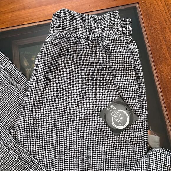 ๐คฉโ NWTย 2 Pairs Black White Mercer Culinary 2XL CookโPants UnisexโNEW - Picture 7 of 12